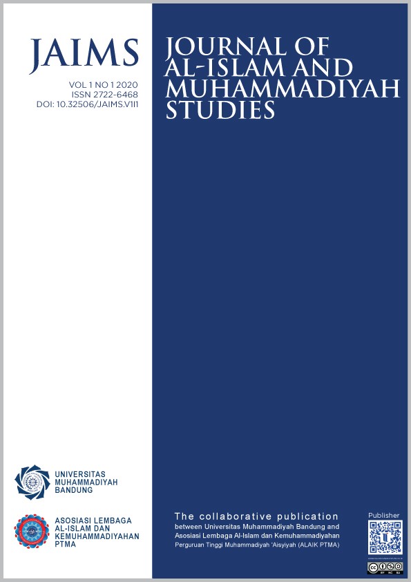 					View Vol. 1 No. 1 (2020): Journal of Al-Islam and Muhammadiyah Studies
				